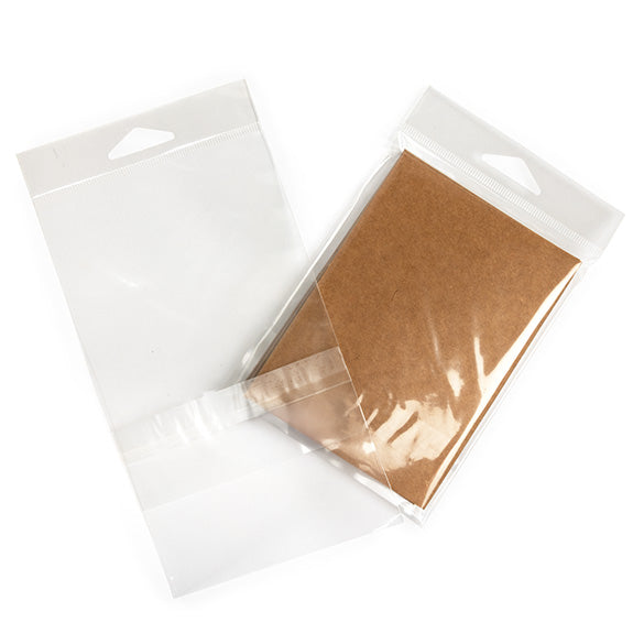 Sachet à trou de suspension refermable avec fermeture sécurisée 10.3x13.7cm (100 pièces) [HB4B1PC]