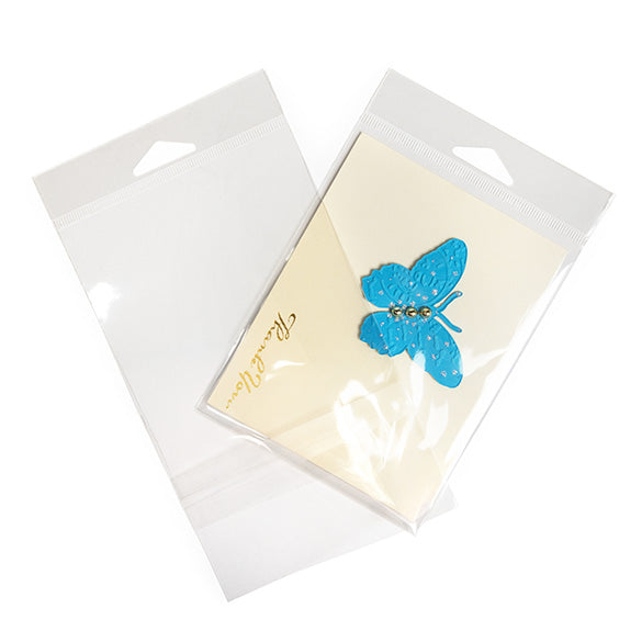 Sachet à trou de suspension refermable avec fermeture sécurisée 10.8x13.7cm (100 pièces) [HB4B2PC]