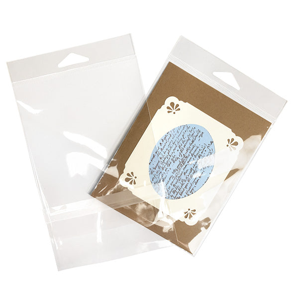 Headerbags 11,7x14,6cm met beschermende sluiting (100 stuks) [HB54PC]
