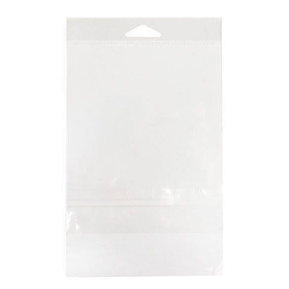 Sachet à trou de suspension refermable avec fermeture sécurisée 12.7x15.2cm (100 pièces) [HB5B2PC]