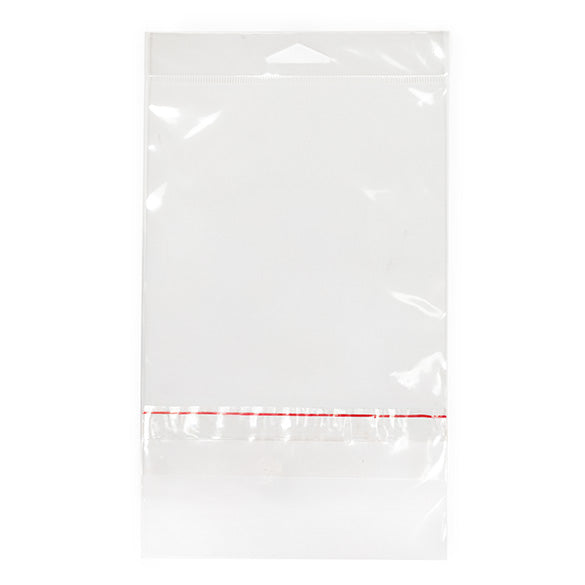 Sachet à trou de suspension refermable avec fermeture sécurisée 13.8x17.8cm (100 pièces) [HB6B3PC]