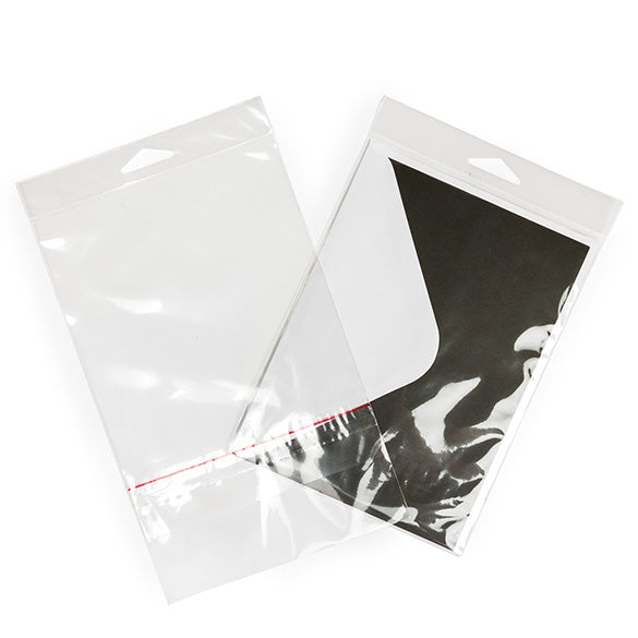 Sachet à trou de suspension refermable avec fermeture sécurisée 13.8x17.8cm (100 pièces) [HB6B3PC]