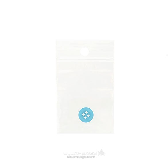 Gripzakken met Ophanggat 4x5cm Kristalhelder PP 50 Micron (100 stuks) [ZR1H2]