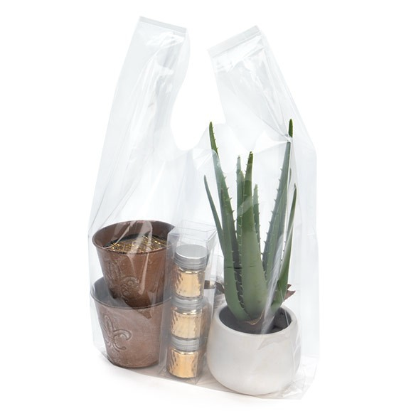 Draagtassen Transparant 30,5x17,8x55,9cm (100 stuks) [CHB4]