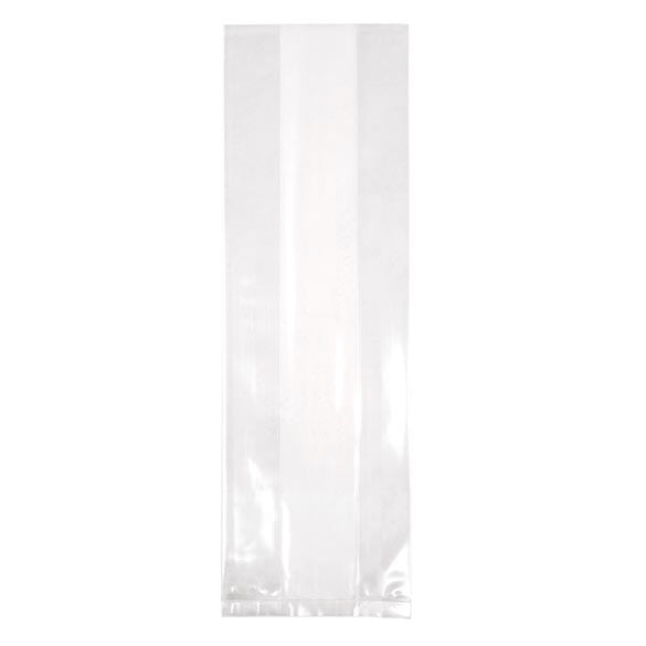 Plastiek Zakken 10,2x5,4x30,5cm met zijvouw (100 stuks) [GB15]