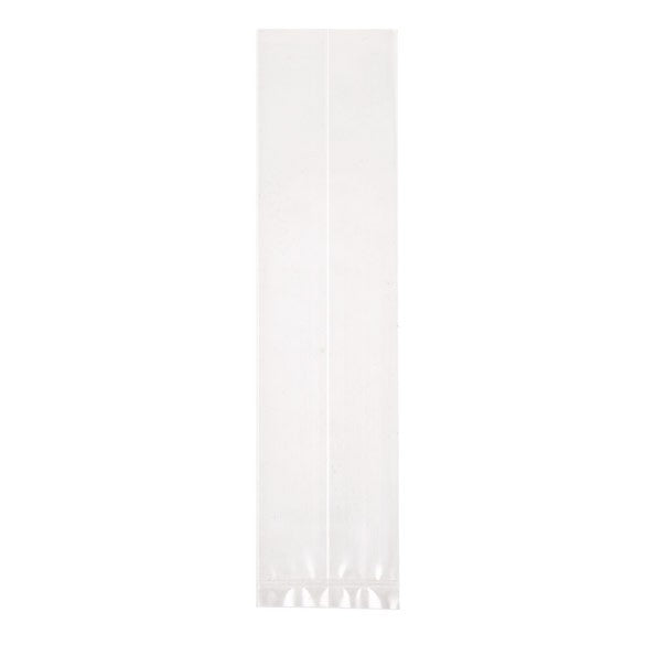 Plastiek Zakken 5,1x5,1x21cm met zijvouw (100 stuks) [GB21]