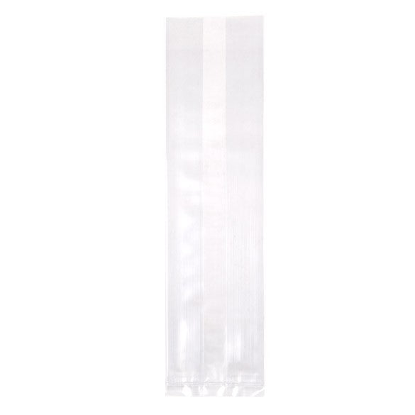 Plastiek Zakken 6,4x5,1x24,8cm met zijvouw (100 stuks) [GB22]