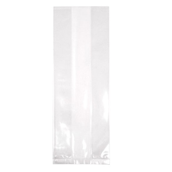 Sac à soufflet transparence cristalline 8.9x5.7x24.8cm (100 pièces) [GB25]