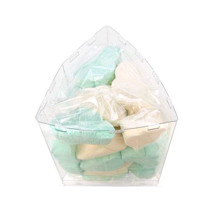 Tube en plastique, forme triangulaire 10,2x7,8x15,2cm (25 pièces) [CTT46]