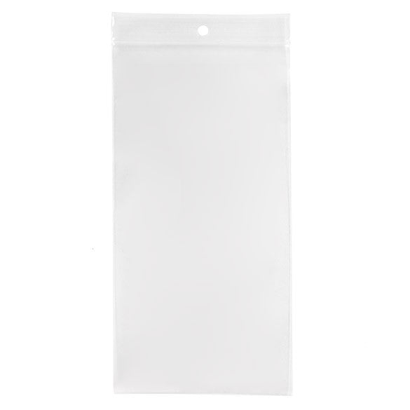 Gripzakken met Ophanggat 12,5x20,5cm Kristalhelder PP 75 Micron (100 stuks) [Z3R48]