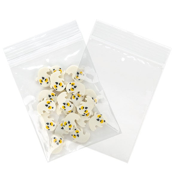 Sachet zip à transparence cristalline avec trou de suspension + trou d'aération 7,5x10 cm (100 pièces) [ZR34V]