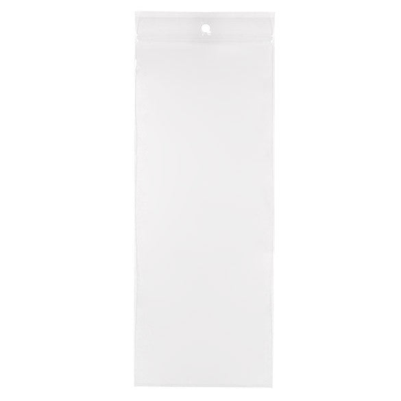 Gripzakken met Ophanggat 10x25,5cm Kristalhelder PP 50 Micron (100 stuks) [ZR410]
