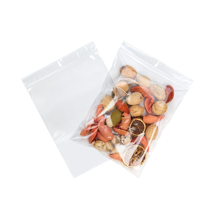 Sachet zip à transparence cristalline avec trou de suspension 17,8x22,9cm (100 pièces) [ZR79]