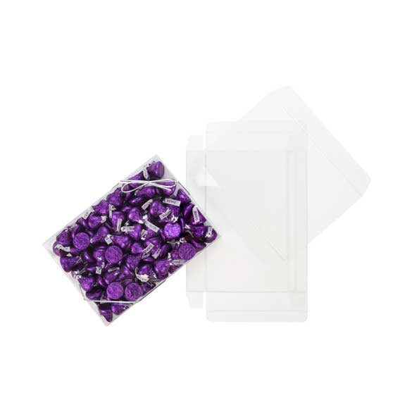 Plastic Gift Boxes for Chocolates 13x2.5x18.1cm with Insert (100 pieces) [CNDY168]