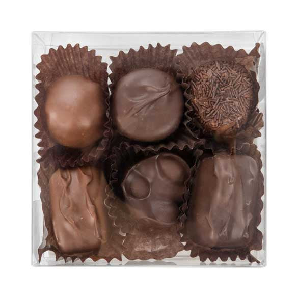 Boite pour truffes en chocolat avec plateau d'insertion 10.8 x 4.1 x 10.8cm (100 pièces) [CNDY194]