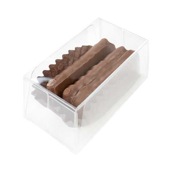 Plastic Gift Boxes for Chocolates 3.5x3.7x7cm with Insert (100 pieces) [CNDY226]