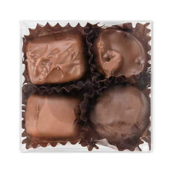 Boite pour chocolat avec plateau d'insertion 7 x 3.7 x 7cm (100 pièces) [CNDY227]
