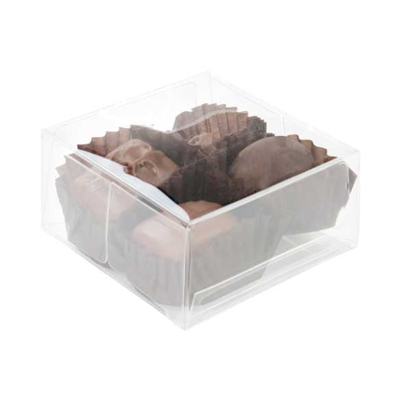 Boite pour chocolat avec plateau d'insertion 7 x 3.7 x 7cm (100 pièces) [CNDY227]