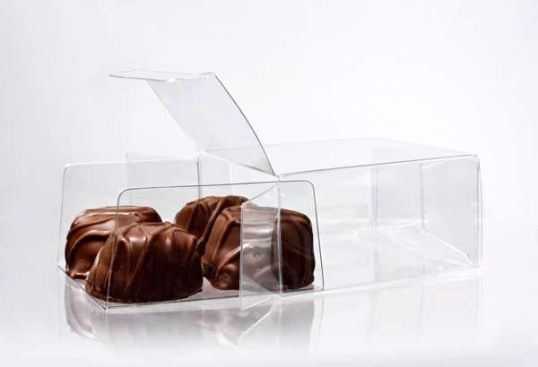 Boite pour chocolat avec plateau d'insertion 7 x 3.7 x 7cm (100 pièces) [CNDY227]