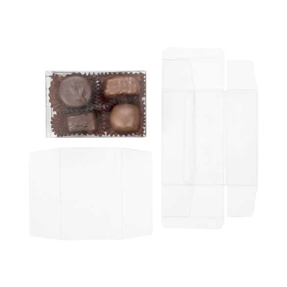 Plastic Gift Boxes for Chocolates 7x3.7x10.5cm with Insert (100 pieces) [CNDY229]