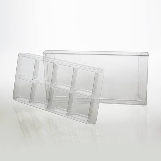 Kristalheldere Doos voor Handgemaakt Snoep Set voor 8 stuks 7x1.4x13.8cm (25 Stuks) [CNDY272]