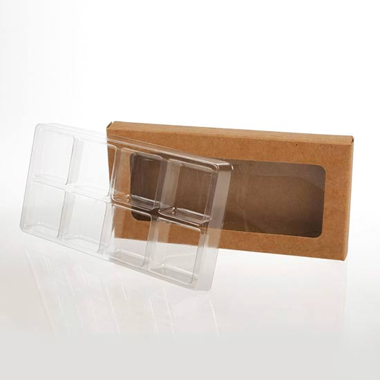 Kraft Doos voor Handgemaakt Snoep Sets voor 8 stuks 7x2.1x13.8cm (25 Stuks) [CNDY273]