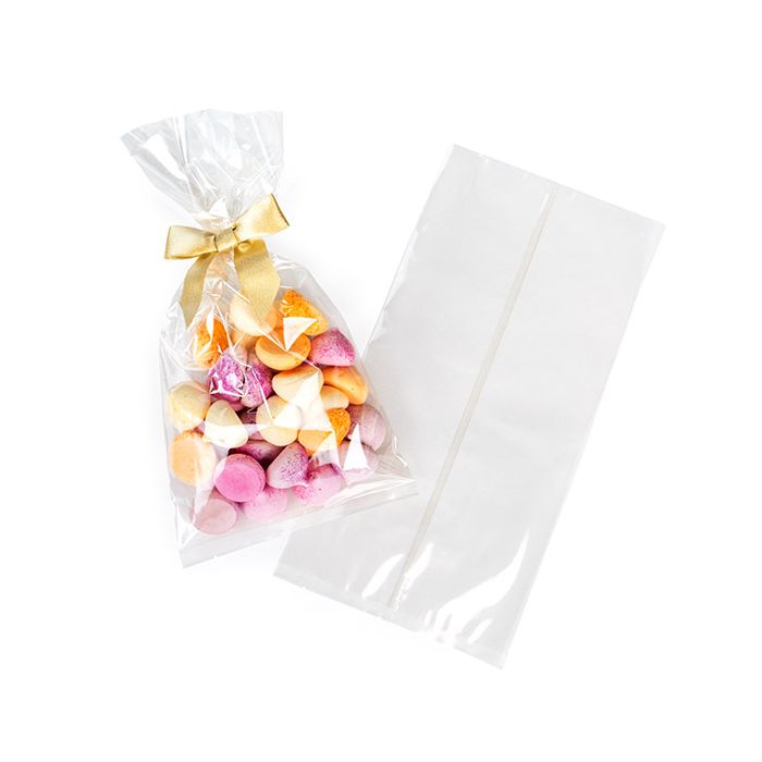 Sachet plat à soudure centrale compostable 17.8 x 35.6 cm (100 pièces) [BGBFCB3]