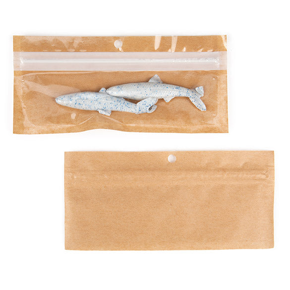 Sacs Zip écologiques Kraft 14x4.4cm (100 pièces) [HZBBE8KC]
