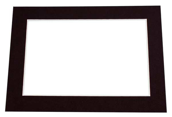 Passepartout zwart 8,9x14cm venster - buitenmaat 12,7x17,8cm conserveringskwaliteit (25 stuks) [MS30019]
