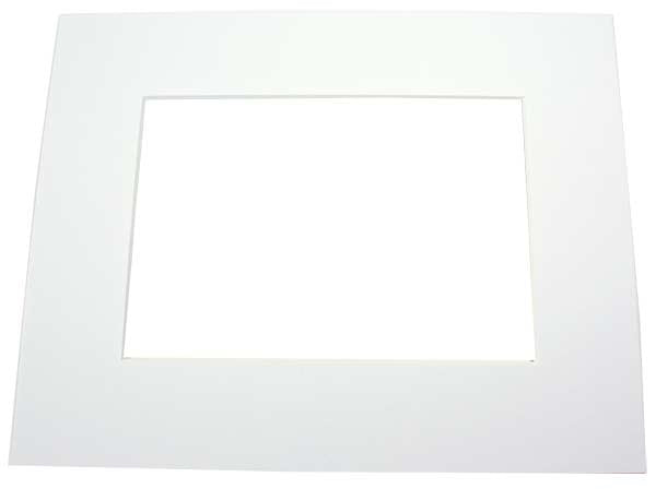 Passepartout super wit 19,1x24,1cm venster - buitenmaat 27,9x35,6cm conserveringskwaliteit (25 stuks) [MS30027]