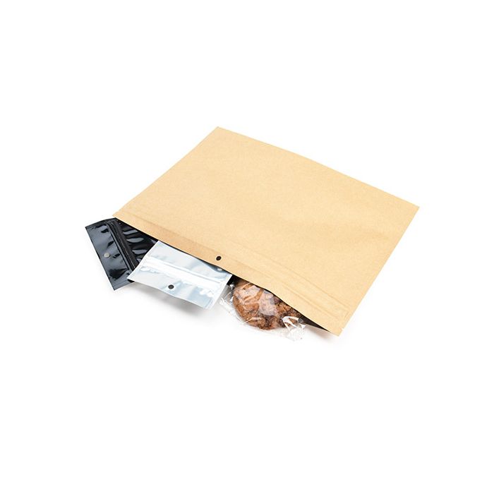 Kraft Child Resistant Pouch Bags 30,5 x 10 x 23 cm (100 Pieces) [CRP129K]