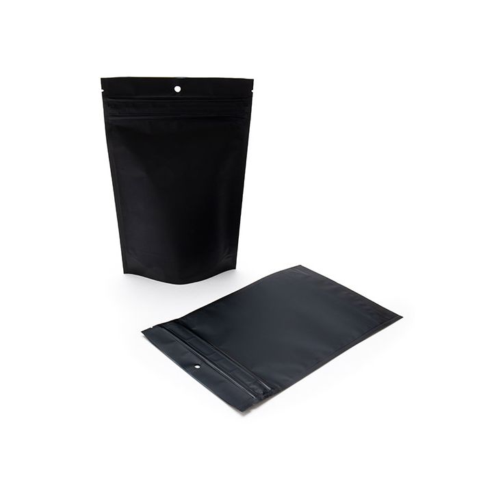 Sachets à fermeture résistants aux enfants Noir mat 14,9 x 6,4 x 23,2 cm (100 pièces) [CRP7MB]