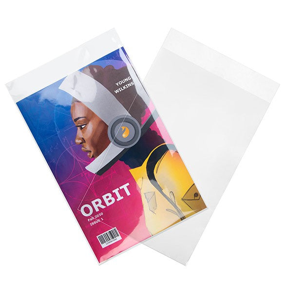 Sachet plastique refermable transparent avec rabat sans adhésif pour comic 17.6 x 26cm (100 pièces) [COMIC1NG]
