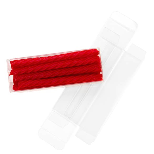 Boites cadeau plastique à transparence cristalline 4.1x2.9x11.7cm (25 Pièces) [FB43]