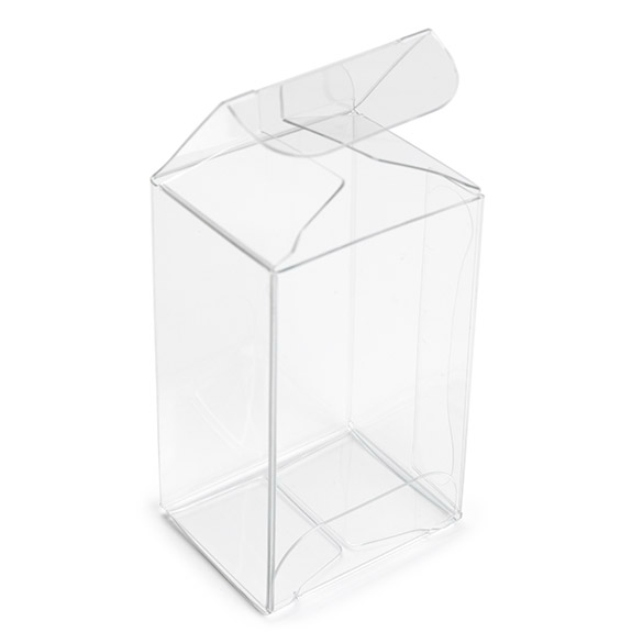 Boîtes cadeau plastique à transparence cristalline 3,5x2,9x5,7 cm (25 pcs) [FPB330]