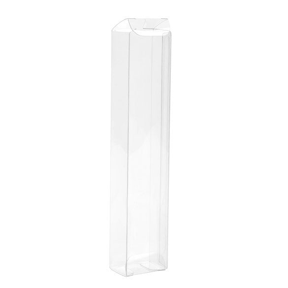 Boîte cadeau plastique à transparence cristalline 3.8x2.5x19.1cm (25 pièces) [FPB340]