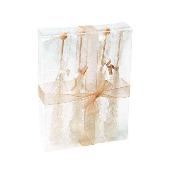 Boites cadeau plastique à transparence cristalline 12.4x3.2x16.8 cm (25 Pièces) [FB29]