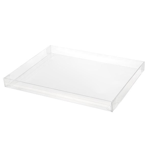 Boites cadeau plastique à transparence cristalline 21.9x2.5x28.3cm (25 pièces) [FPB150]