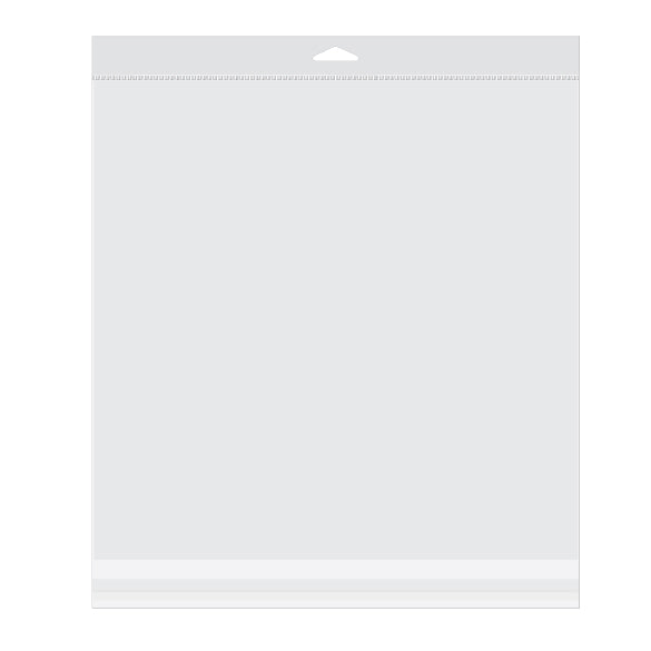 Headerbags 31,8x31,4cm hersluitbaar en Kristalhelder (100 stuks) [HB12X12]