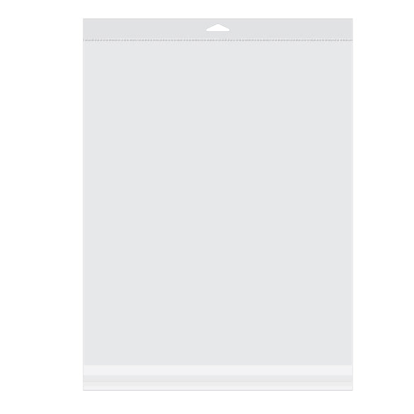 Headerbags 34,1x41,3cm hersluitbaar en Kristalhelder (100 stuks) [HB13]