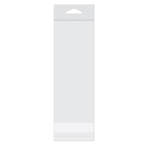 Sachet à trou de suspension refermable à transparence cristalline 7x1 7.9cm (100 pièces) [HB27W]