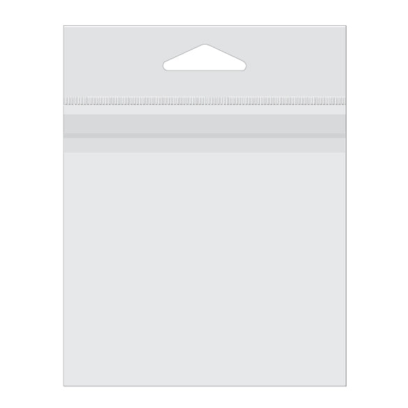 Headerbags 10,2x10,2cm mogelijk om van bovenzijde te vullen (500 stuks) [J6T]