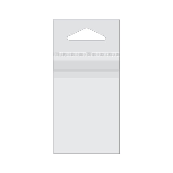 Headerbags 5,1x7,6cm mogelijk om van bovenzijde te vullen (500 stuks) [J7T]