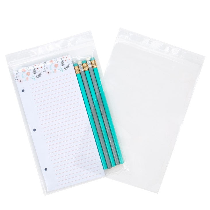 Sachet zip à transparence cristalline 75 microns 15,2x22,9cm (100 pièces) [Z3C69]