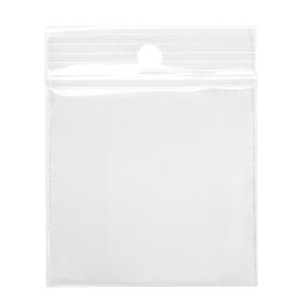 Gripzakken met Ophanggat 5x5cm Kristalhelder PP 75 Micron (100 stuks) [Z3R22]