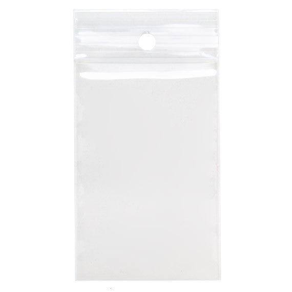 Gripzakken met Ophanggat 5x7,5cm Kristalhelder PP 75 Micron (100 stuks) [Z3R23]