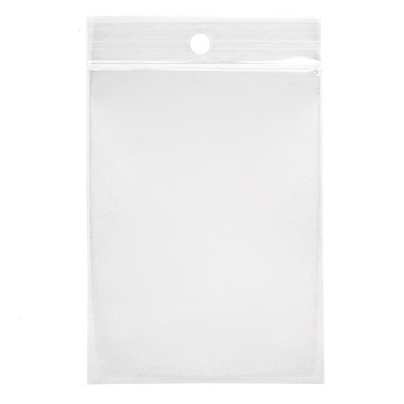 Gripzakken met Ophanggat 7x9,5cm Kristalhelder PP 75 Micron (100 stuks) [Z3R23XL]