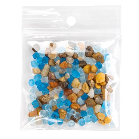 Sachet zip à transparence cristalline 75 microns avec trou pour suspension 6,4x6,4cm (100 pièces) [Z3R2H2H]