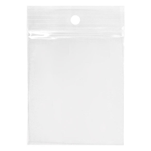 Gripzakken met Ophanggat 6,5x7,5cm Kristalhelder PP 75 Micron (100 stuks) [Z3R2H3]