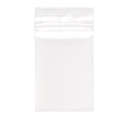 Gripzakken met Ophanggat 5x7,5cm Kristalhelder PP 100 Micron (100 stuks) [Z4R23]